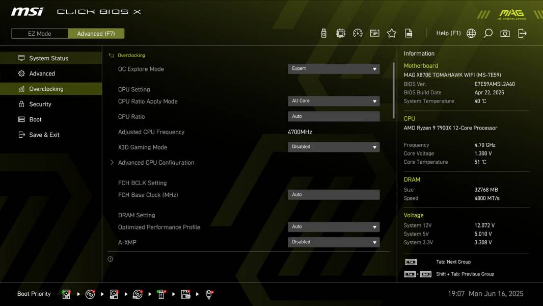 MSI MAG X870E TOMAHAWK WIFI-3